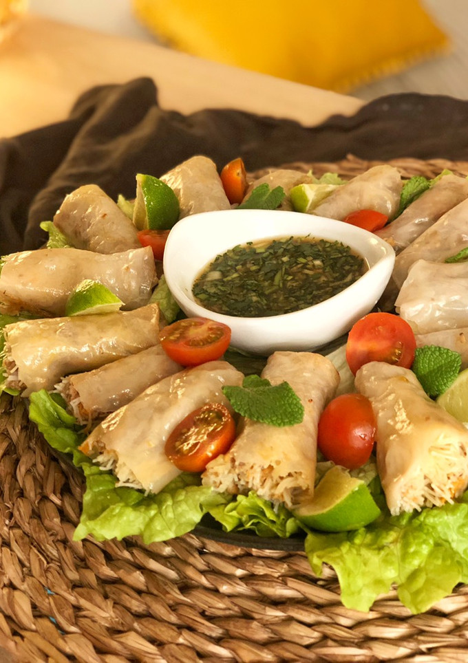 Una foto de Rollitos vietnamitas fritos