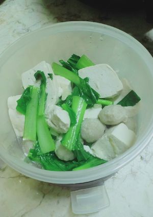 Foto resep 012. Pakchoy Tahu Express (Diet Menu)