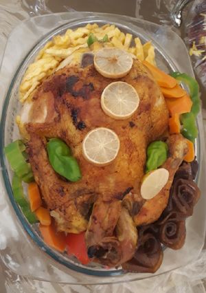 عکسی از دستور مرغ درسته😋