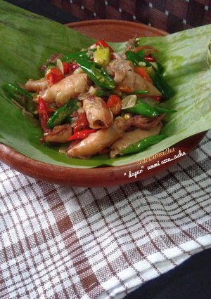Foto resep Tumis Cumi Asin Cabe