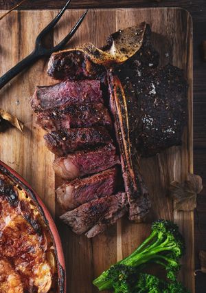 A picture of T-Bone Steak 🥩.