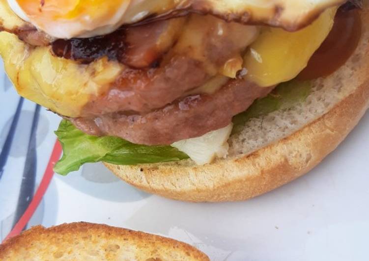 Hamburguesa de queso azul