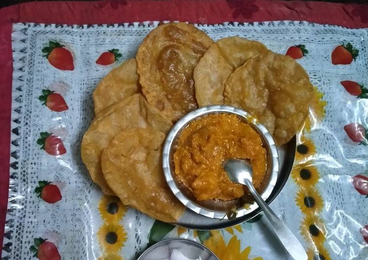 Recipe of Super Quick Homemade Puri bhaji