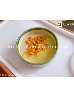 Hình của món Cháo 🦀 cua biển 🍠 khoai lang.