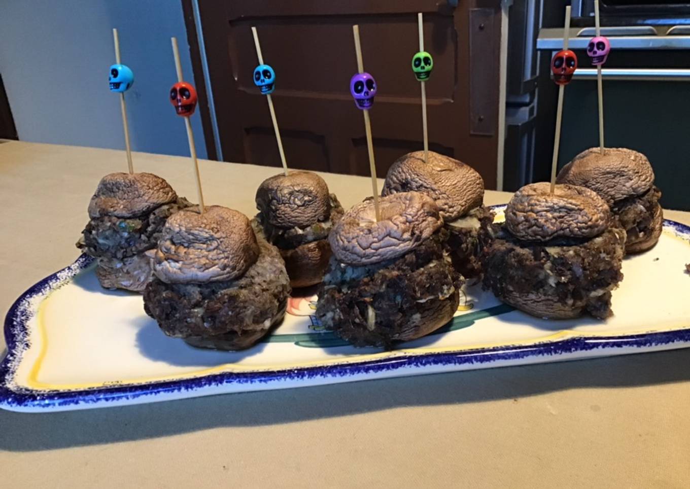Champignons bella rosÃ© faÃ§on minis burgers