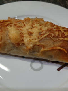 Una foto de Filo de verduras y gambas