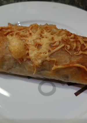 Una foto de Filo de verduras y gambas