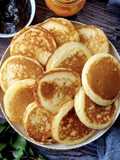 Tortitas Americanas con Banana y Chocolate