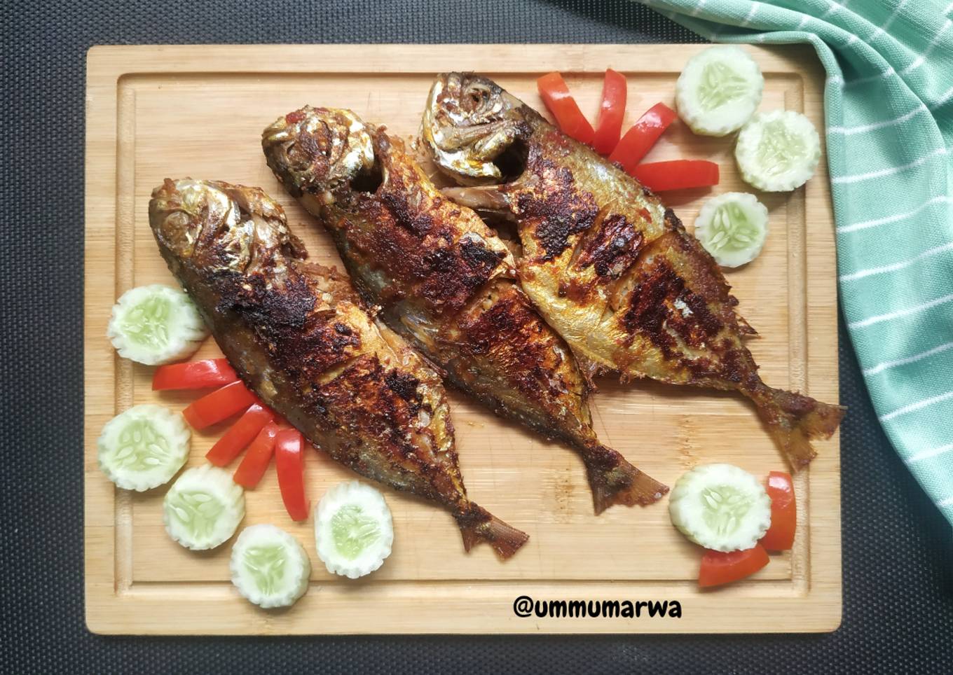 Ikan Kuwe Bakar Teflon