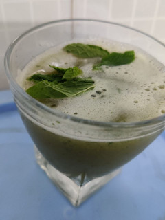 A picture of Grape mint juice.