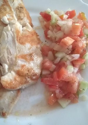 Una foto de Pico de gallo a mi manera