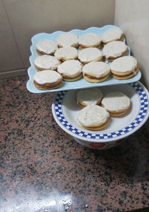 Una foto de Alfajores con masa sable