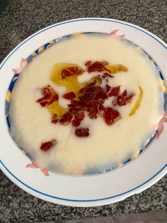 Una foto de Crema de melón con yogur fría
