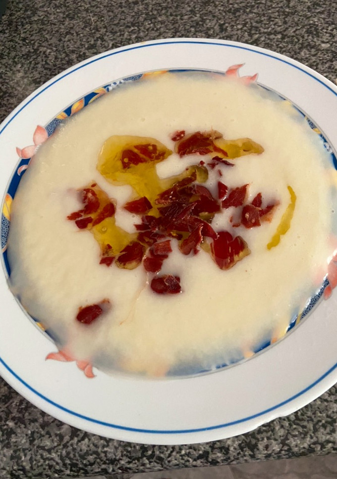Una foto de Crema de melón con yogur fría