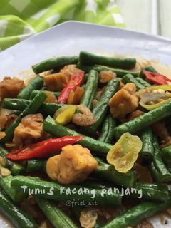Foto resep Tumis kacang panjang tempe ebi (pr_kacangpanjang)