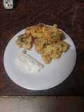 Coliflor rebozada al ajillo con mayonesa
