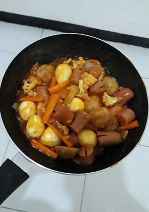 Foto resep Sayur campur saos asam manis