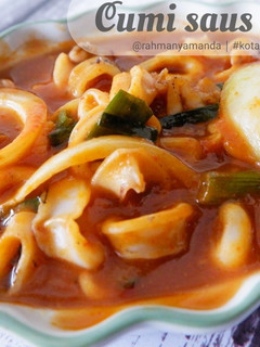 Foto resep Cumi saus padang