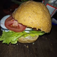 Simple veggie burger A picture of Simple veggie burger.