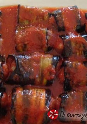 A picture of Meatballs dressed in eggplant.