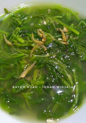 Foto resep Bayam Kuah Enak & Gampang👍