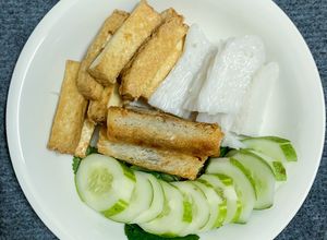 Hình của món Bún đậu chay: Giảm cân healthy + eatclean.