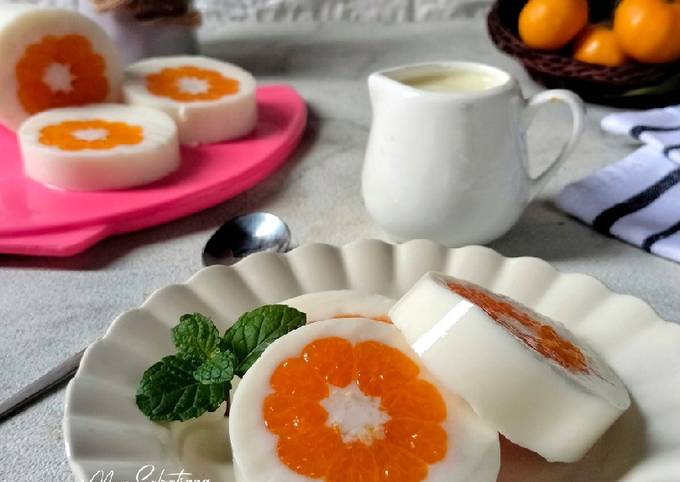 Resep Puding Susu Isi Jeruk Oleh Nur Sabatiana Cookpad