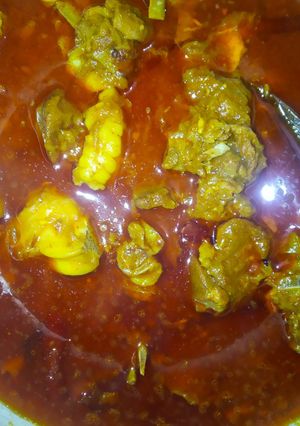 A picture of Mutton Curry.