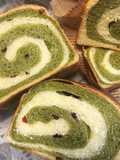 Ultra soft Matcha Bread （with Yudane or Tangzhong Method) —— for my friend， Eve