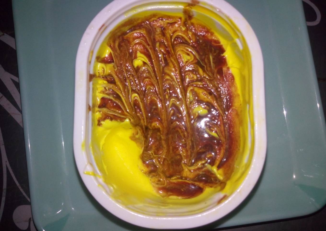 Home made banana ice cream