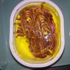 A picture of Home made banana ice cream.