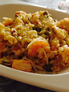 Una foto de Risotto de Camarones