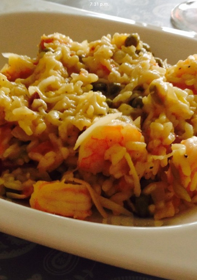 Una foto de Risotto de Camarones