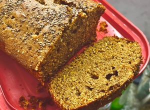 Una foto de Budín integral de naranja 🍊 😍