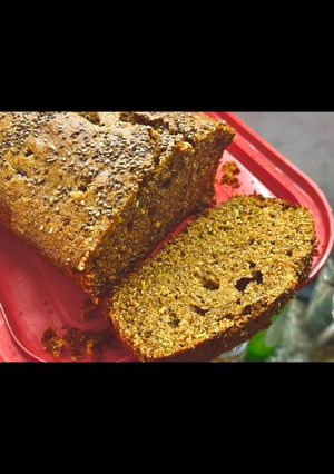 Una foto de Budín integral de naranja 🍊 😍