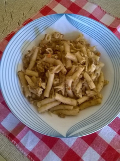 A picture of Macaroni and mince.