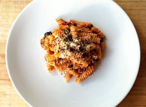 Una foto de Pasta a la Puttanesca Michi 🍝