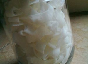 Hình của món Mứt dừa sợi.