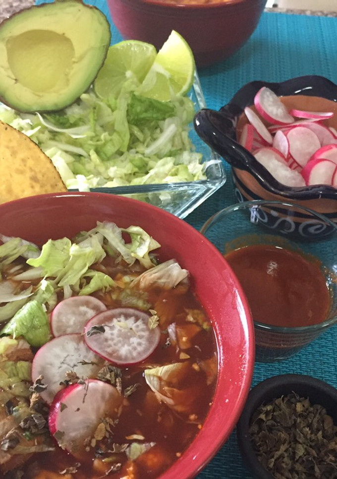 Una foto de Pozole 🍲/ low carb