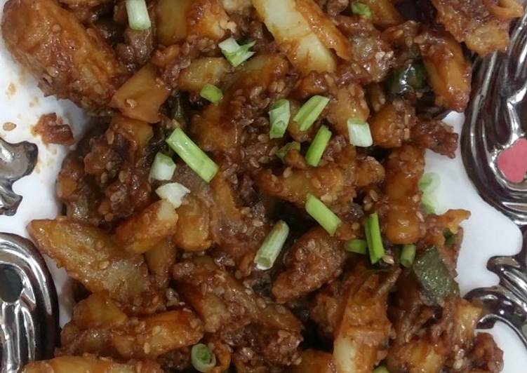 Step-by-Step Guide to Cook Ultimate Honey chilli potato