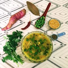 A picture of Veggie Moong Daal.