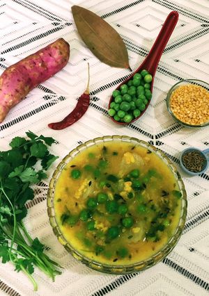 A picture of Veggie Moong Daal.