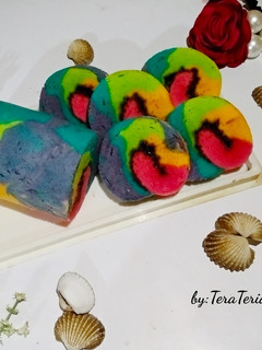 Foto resep Roll cake rainbow