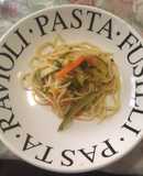 Spaghetti con vegetales