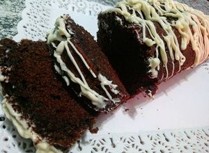 Una foto de Budín de cacao amargo
