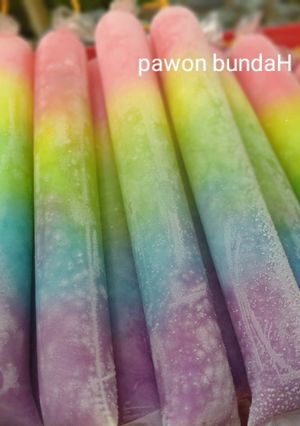 Foto resep Es lilin pelangi