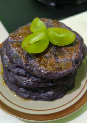 Foto resep 459. Pancake Ubi Ungu