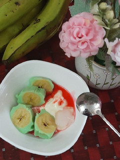 Foto resep Es pisang ijo