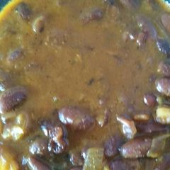 A picture of Rajma curry.