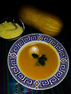 Una foto de Sopa crema de calabaza